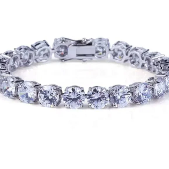 48ct Tennis Bracelet - Picture 2 of 9
